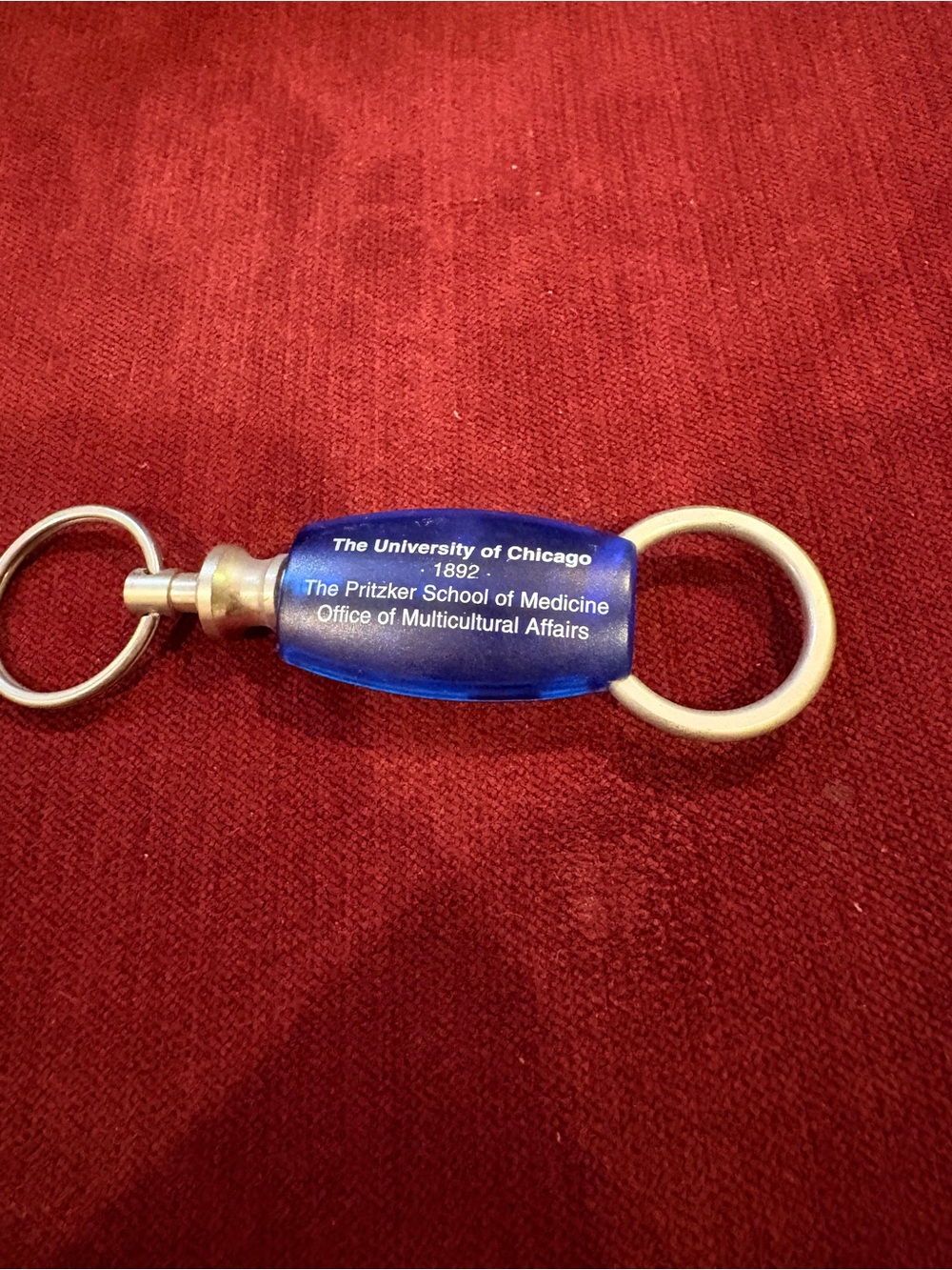 Collectible 2-Side Keychain from The University of Chicago